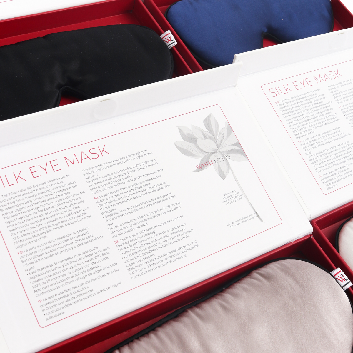 Silk eye mask with gift box
