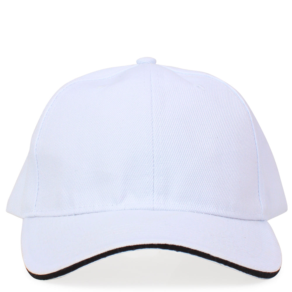 White silk lined sports cap