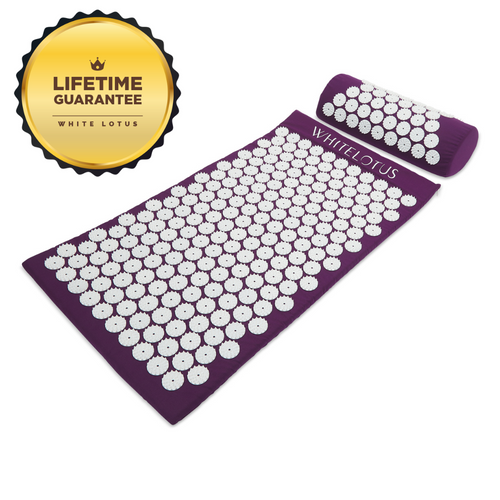 Acupressure mat and pillow set