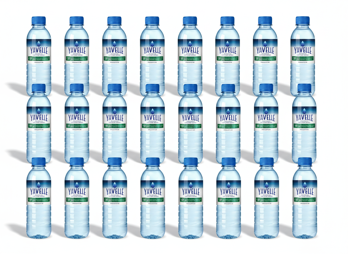 Yavelle box of 24 x 500mL deuterium-depleted water bottles